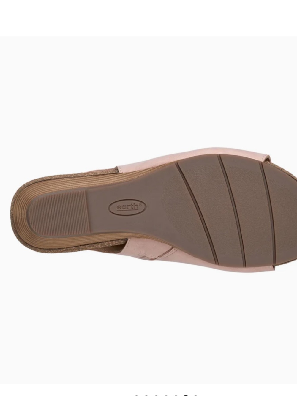 Earth pink wedge sandals - Picture 6 of 14